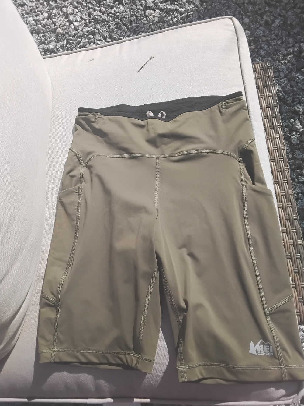 REI Olive Green Women's Performance Bike Shorts